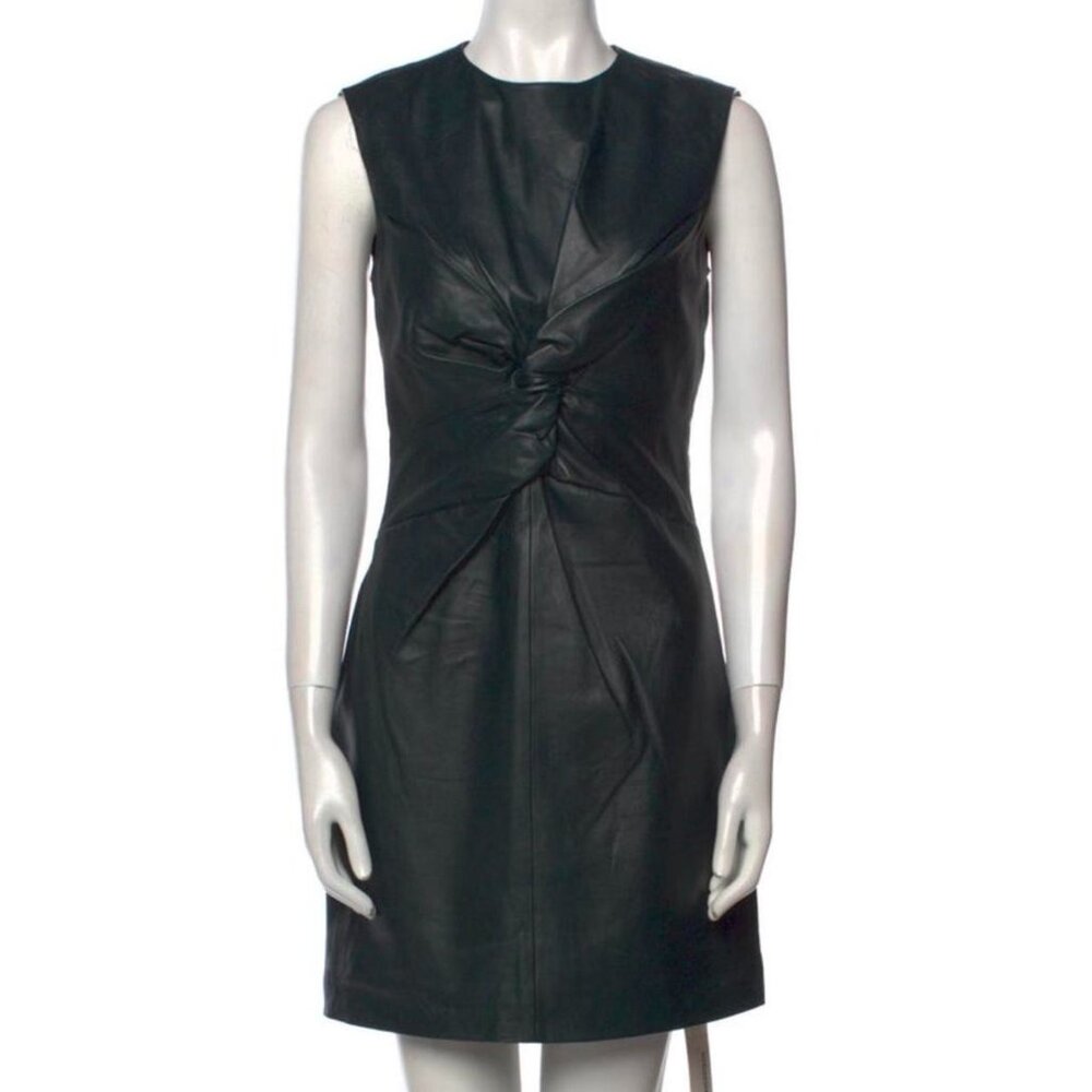 Maje Women's Navy and Green Dress